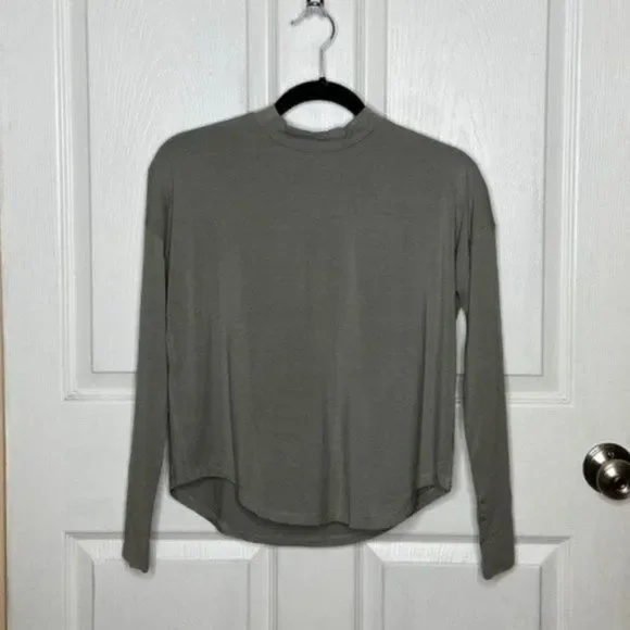 Madewell Green Mock Neck Shirt Size XXS - Picture 7 of 15